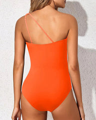 Ocevara Ocevara - One Shoulder One Piece Swimsuit for Women Tummy Control Bathing Suits - image 2