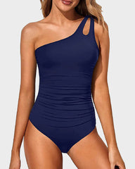 Ocevara Ocevara - One Shoulder One Piece Swimsuit for Women Tummy Control Bathing Suits - image 14