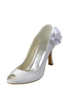 Beautiful Light Red Peep Toe High Heel Wedding Shoes S69