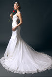 Long Mermaid Lace Wedding Dresses With Straps W12