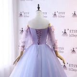 Custom Women Prom Dress Ball Gown Long Quinceanera Dress Floral Flowers Prom Dress OKV85