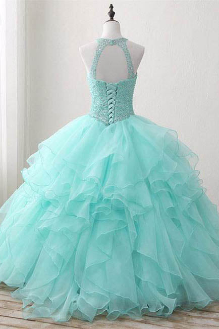 Ball Gown Long Beading Prom Dress Cheap Formal Women Prom Dresses,Quinceanera Dress OK576