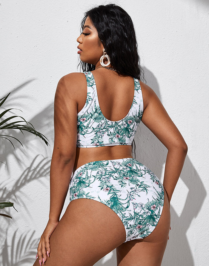 Ocevara - Light Green High-Waist Bikini Suit Secondary image