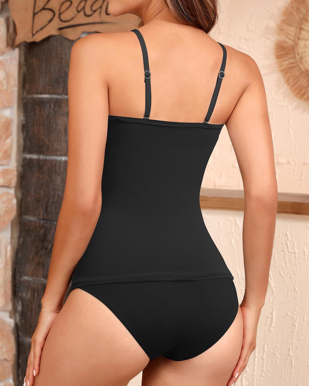 Ocevara - Women's Bandeau Bikini Swimsuits 2 Piece Strapless Tummy Control Bathing Suit Secondary image