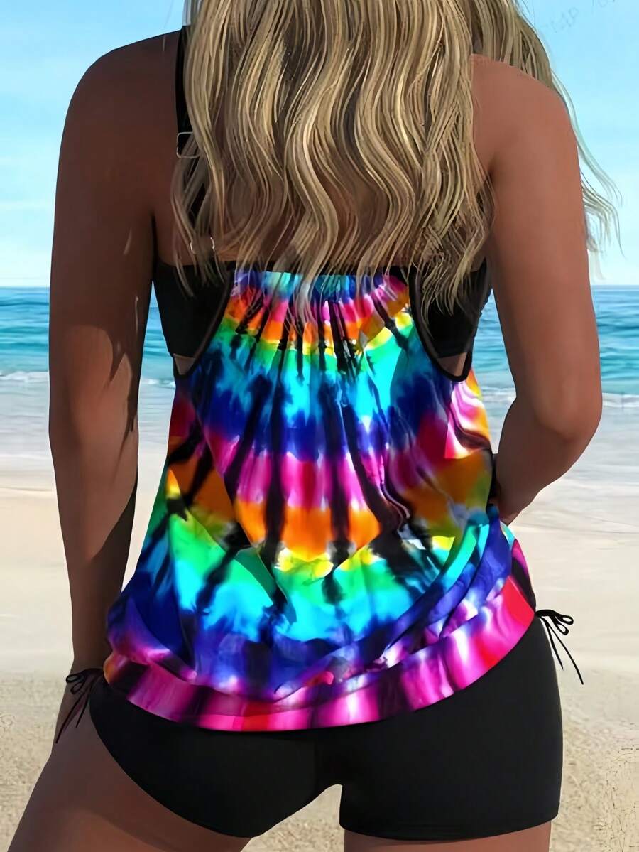 Printed Two-Piece Swimwear Set