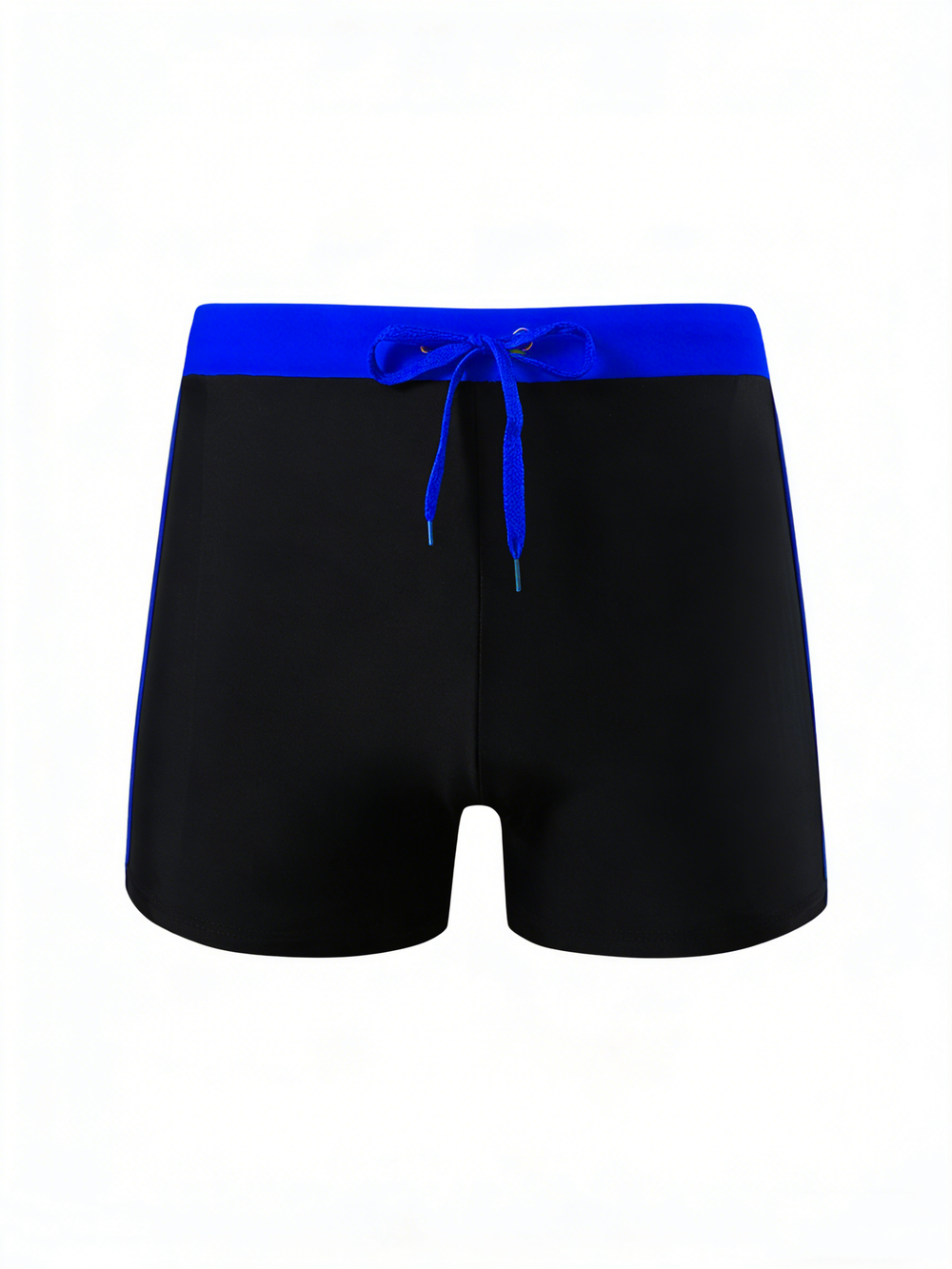Men's Slim Fit Drawstring Square-Leg Swim Trunks