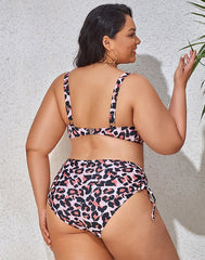 Ocevara Colorful Print Plus Size Bikini - image 2