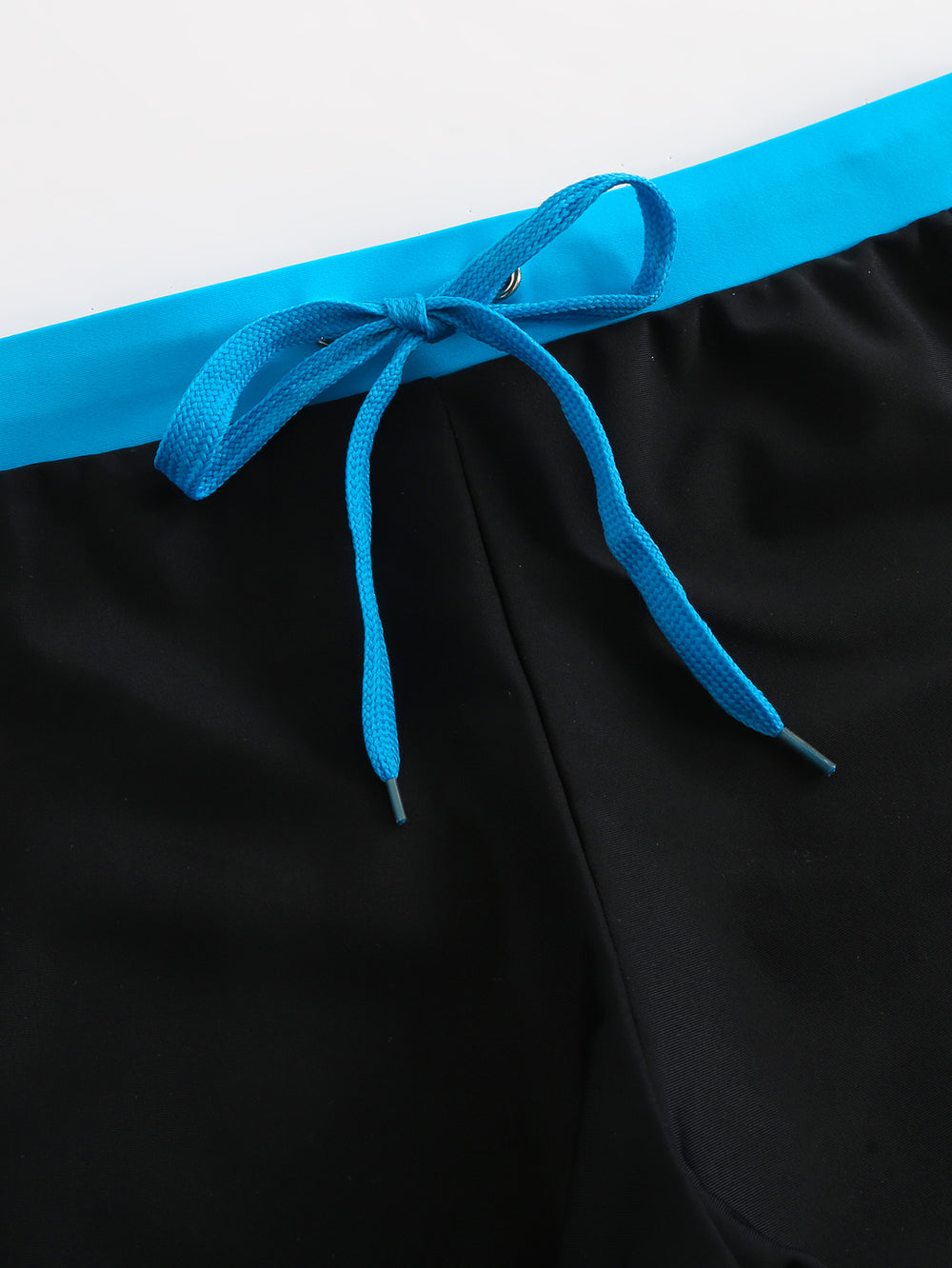 Men's Slim Fit Drawstring Square-Leg Swim Trunks