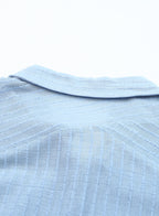 Ocevara - Black Solid Color Tie Sun-proof Belt Sexy V Neck Cover Up