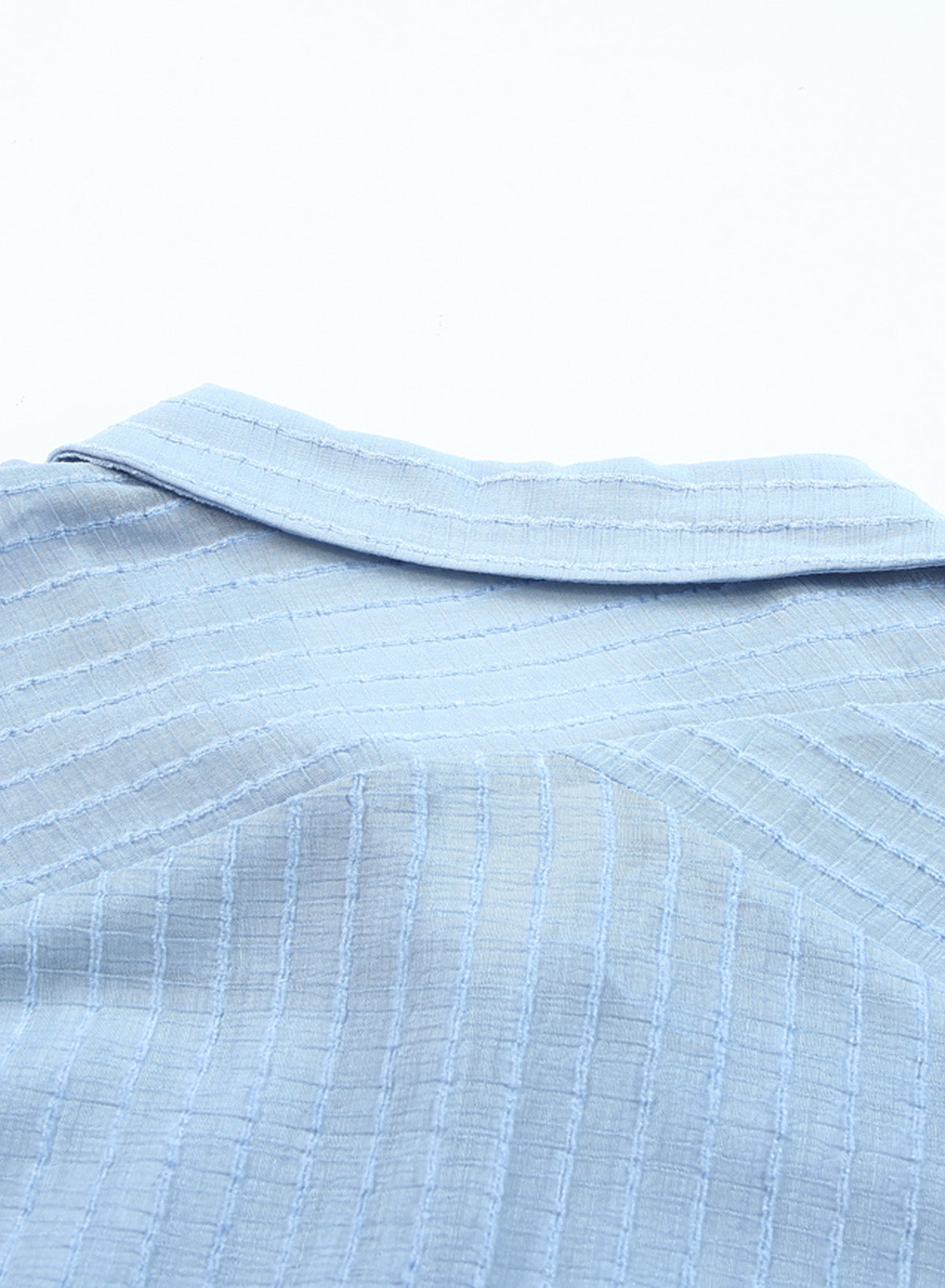 Ocevara - Black Solid Color Tie Sun-proof Belt Sexy V Neck Cover Up