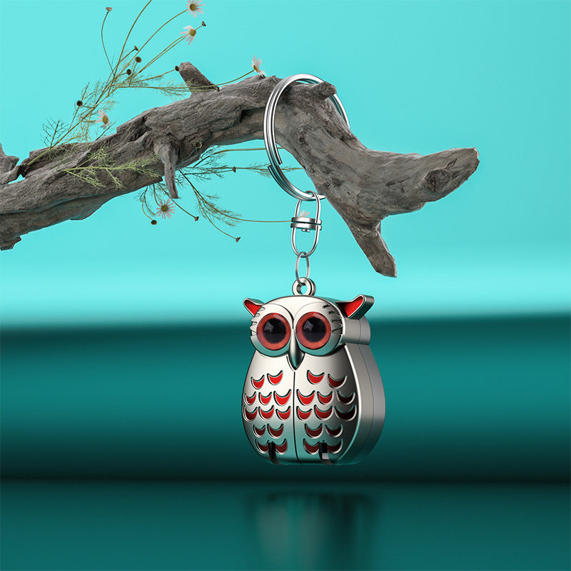 German Professional Stainless Steel Mini Nail Clippers, Ultra Sharp and Sturdy Fingernail and Toenail Clippers, Foldable Portable Nail Clippers with Owl Patterns