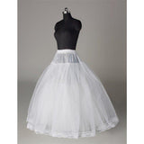 Fashion A Line Wedding Petticoats Accessories White Floor Length OKP3