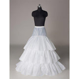 Fashion Wedding Petticoats Accessories Layers White Floor Length OKP14