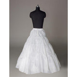 Fashion A Line Wedding Petticoats Accessories White Floor Length OKP16