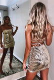 Sparkling New Arrival Sexy Short Prom Dress Tight Homecoming Dress OK1510