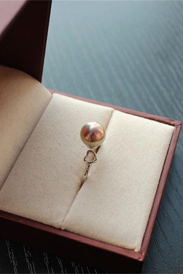 Freshwater Rare Color Pearl Ring with A Adjustable S925 Silver Band P19