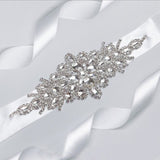 Handmade Rhinestones Wedding Belts Crystal Bride Sashes BS3