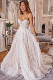 Rustic Strapless Organza Wedding Dress Bridal Gown With Lace OKU83