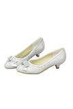 Lace Low Heel Simple Handmade Wedding Shoes S11