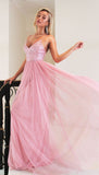 New Pink Long Princess Straps Prom Dress,Graduation Dresses,Formal Evening Dress OK954