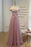 Cheap Pink Long Party Evening Dress Lace Up Women Formal Prom Gown OK140
