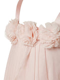 Princess Pink A-Line Chiffon Sleeveless Floor-Length Flower Girl Dresses OK705