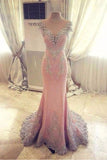 Luxury Prom Dresses,Mermaid Prom Dress,Pink Prom Gown,Fashion Evening Dress,Sexy Party Dress,Formal Evening Dress