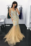 Mermaid Prom Dresses,Tulle Prom Gown,Long Prom Dress,Cheap Prom Dress